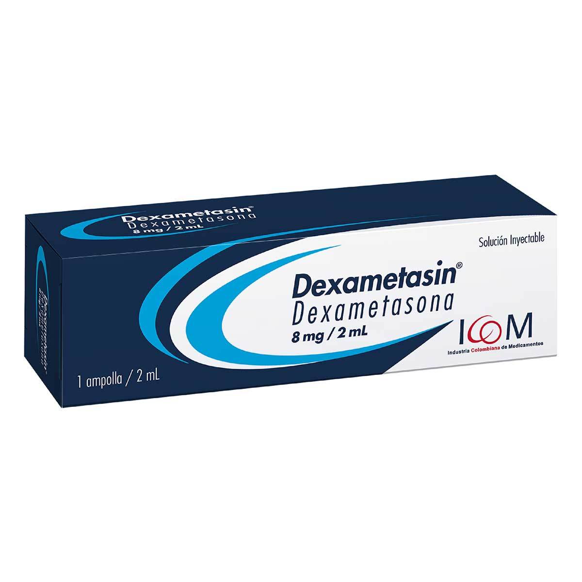 Dexametasona 8 Miligramos/2 Mililitros 1 Ampolla