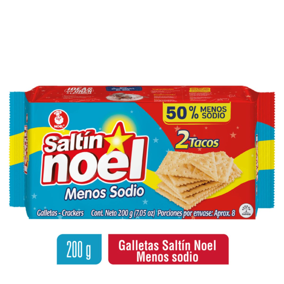 Galleta Saltin Menos Sodio 2 Tacos 200Gr