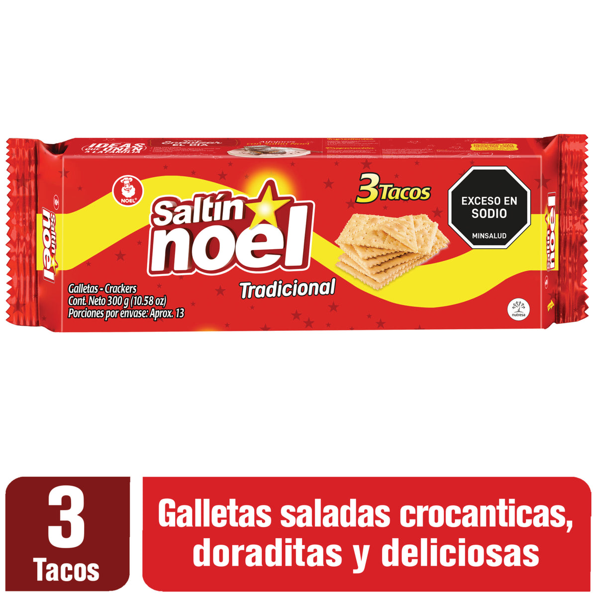 Galleta Saltin Noel Tradicional 3 Tacos