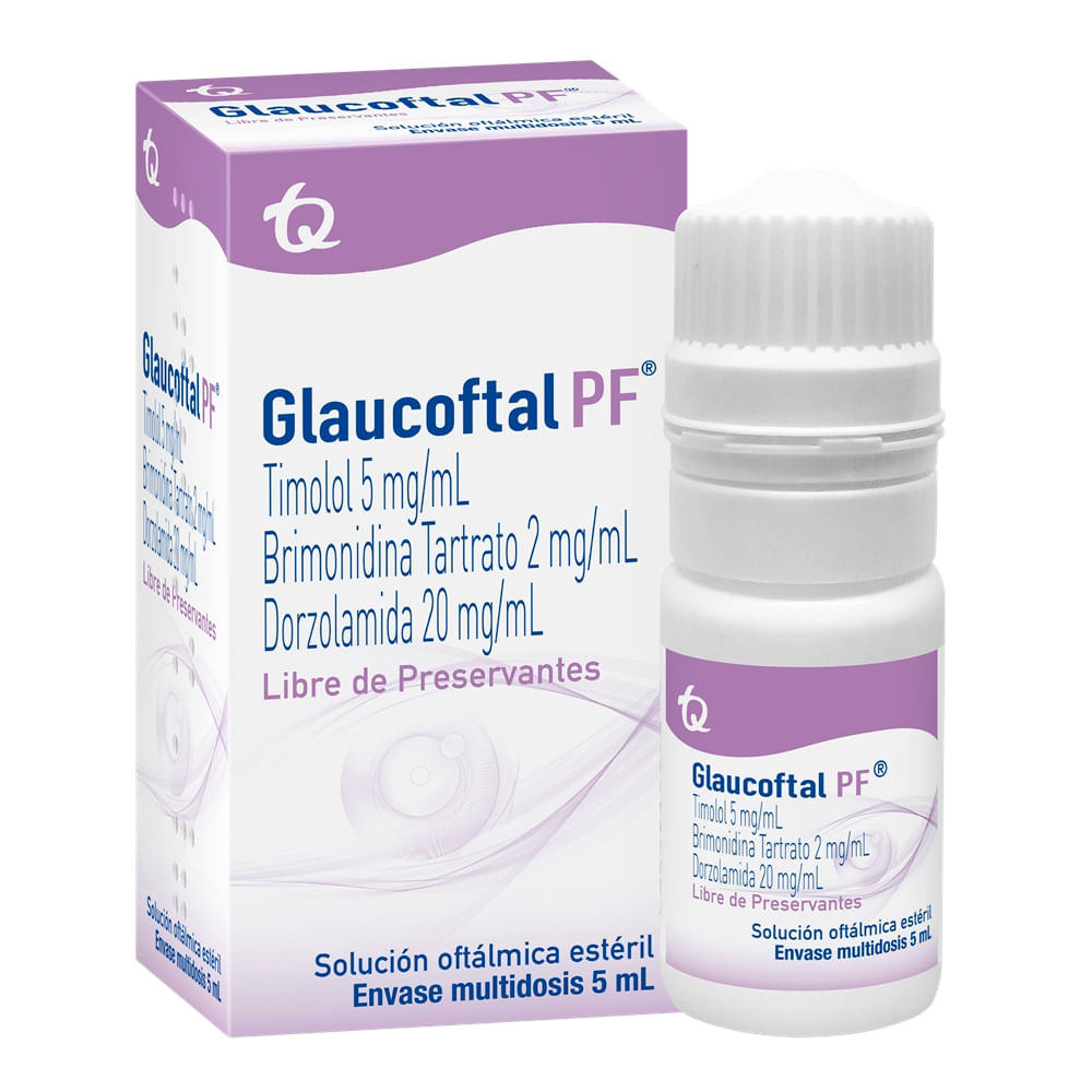 Glaucoftal Pf SOL.oftalmica Esteril 5 ML