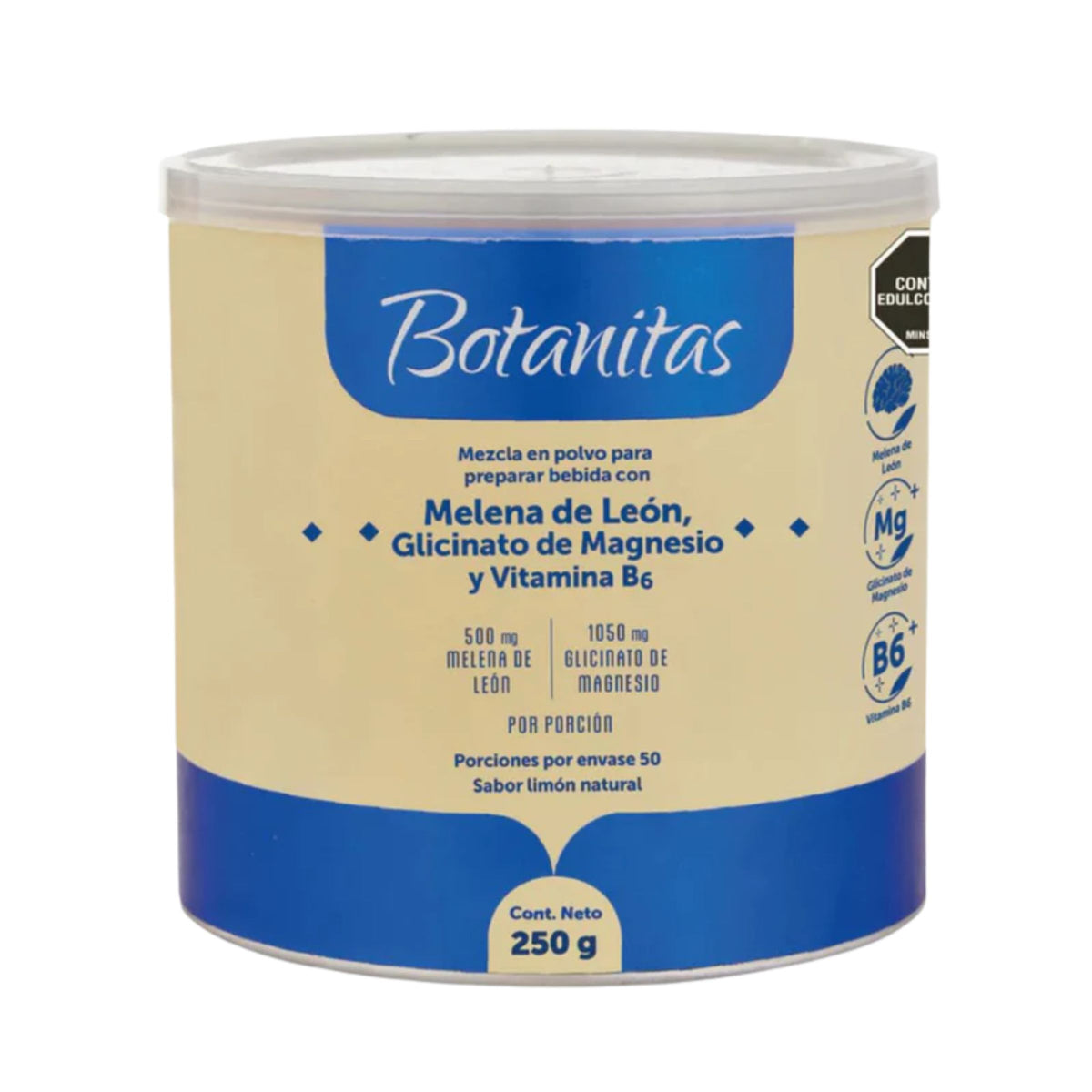 Glicinato De Magnesio Con Melena De Leon
