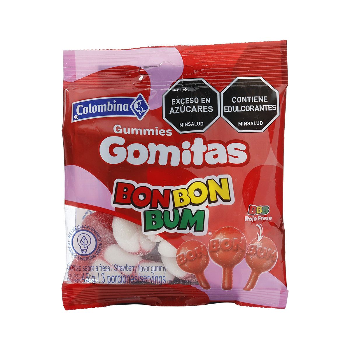 Gomitas Bon Bon Bum Fresa 45 Gramos