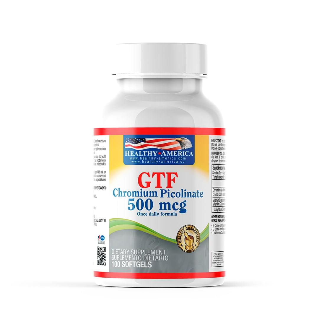 Gtf Chromium Picolinate 500 MCG 100Soft
