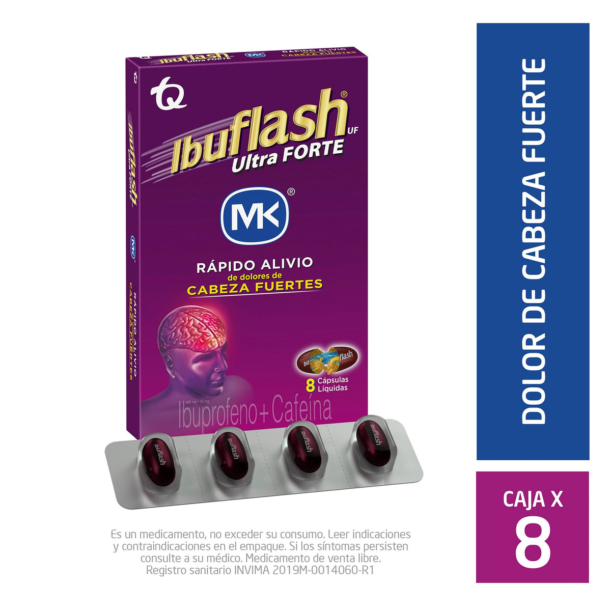 Ibuflash Ultra Forte 8 Capsulas Mk