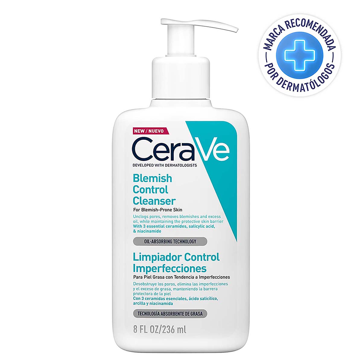 Limpiador Cerave Contro.imper.236ML