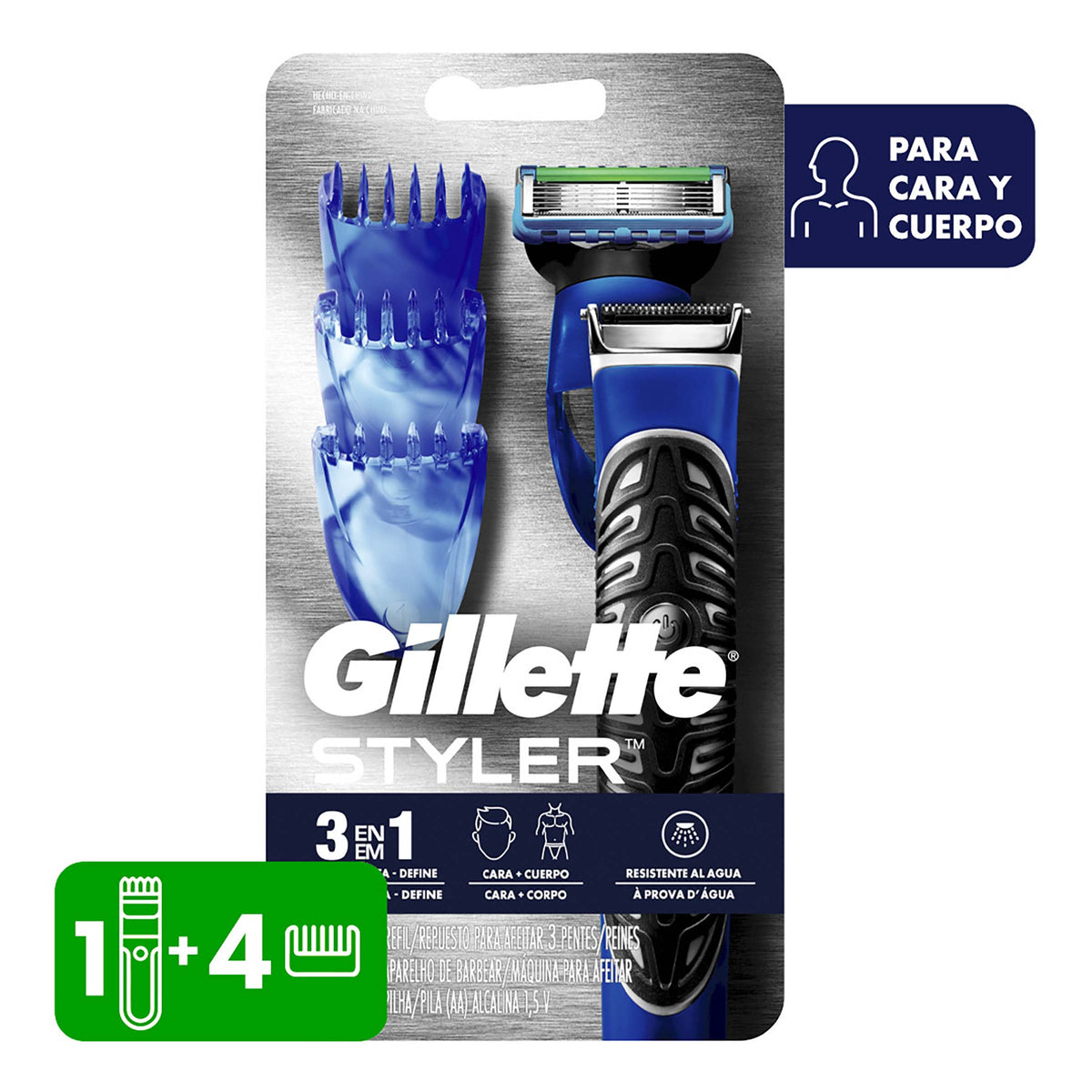 Máquina De Afeitar Gillette Proglide Styler 3 En 1