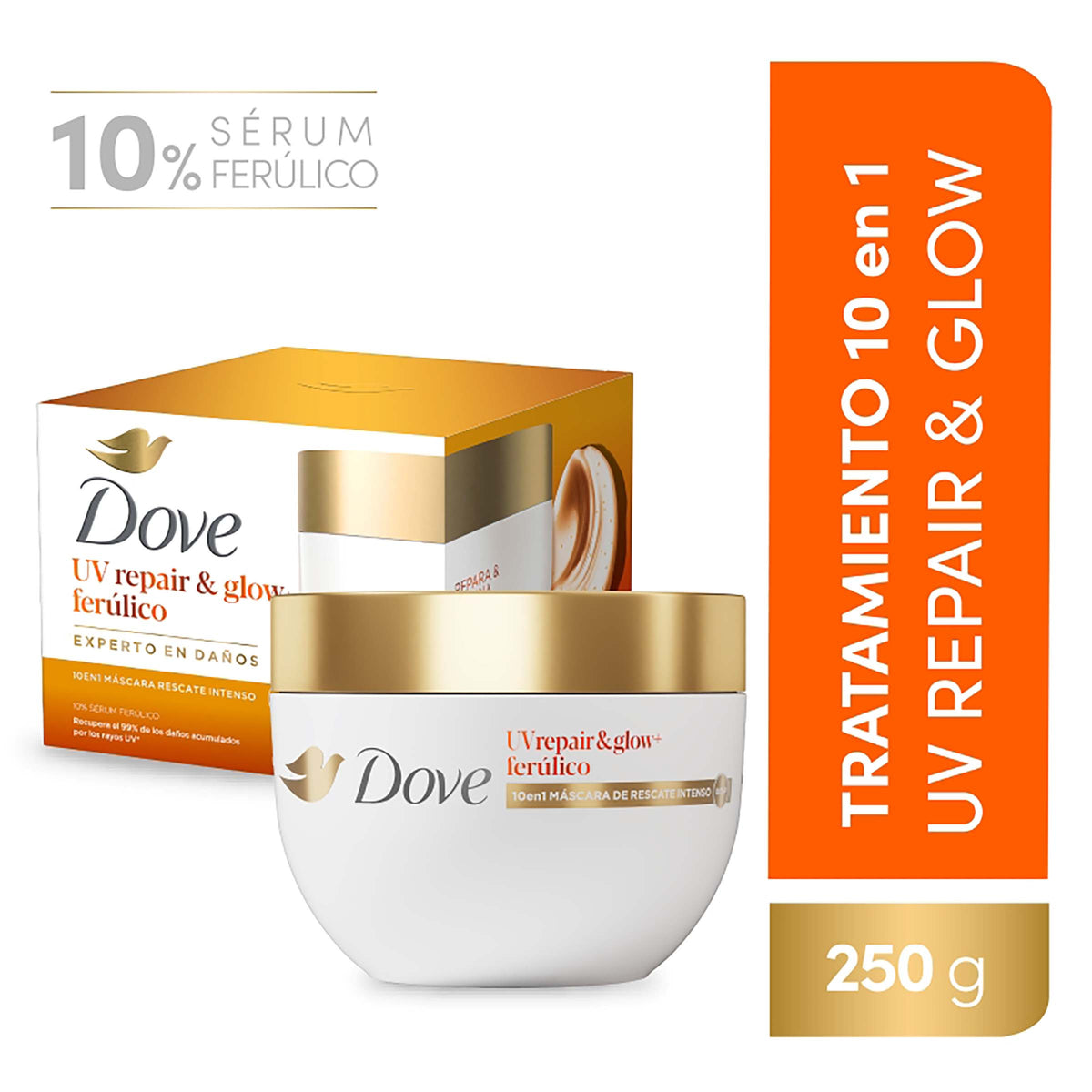 Masc Dove Uv Repair Glow Ferulico 250Gr
