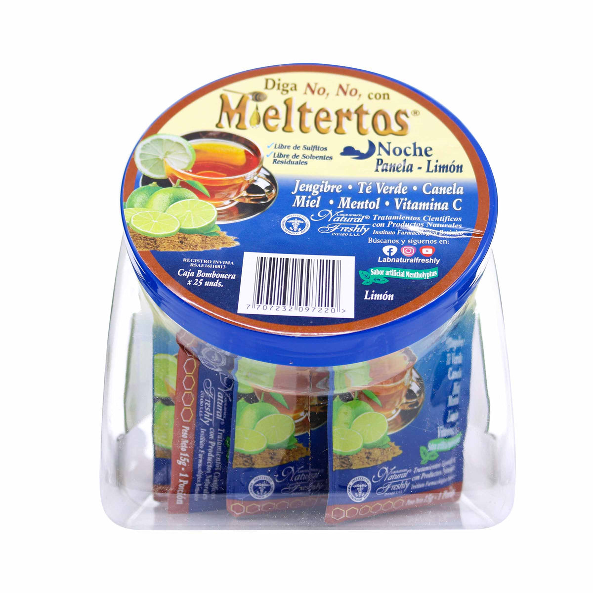 Mieltertos Gripa Noche Limon 25Sbs+Bomb