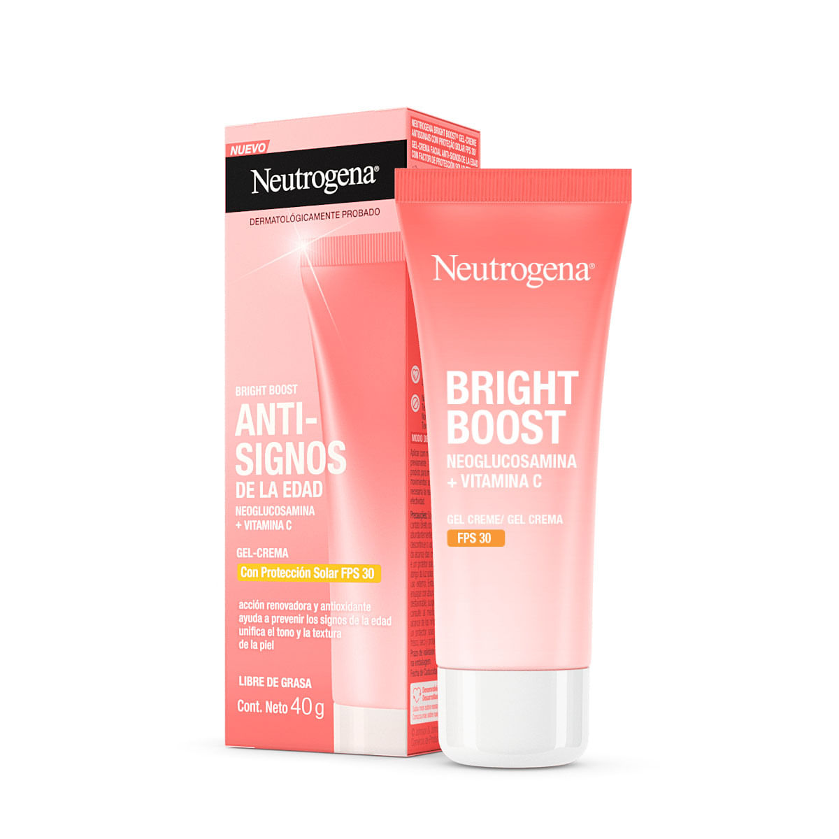 Neutrogena Bright Boost Fps 30 40 Gramos