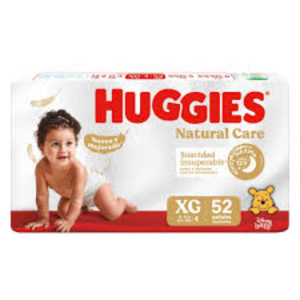 Pan. Huggies Nat.care Et.4Xg 52 Und