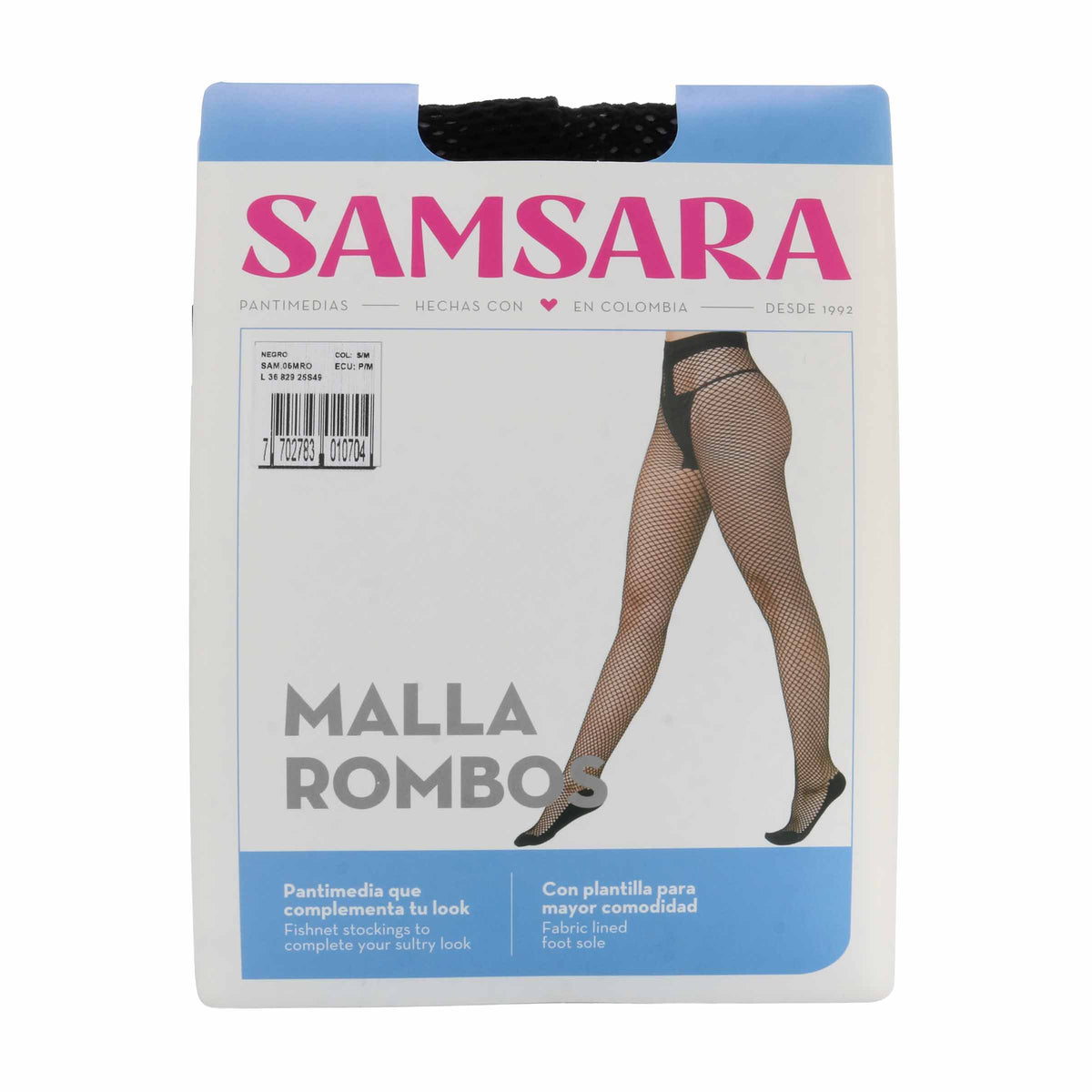 Panty Media Sam Dise.malla Rom Negr S/M