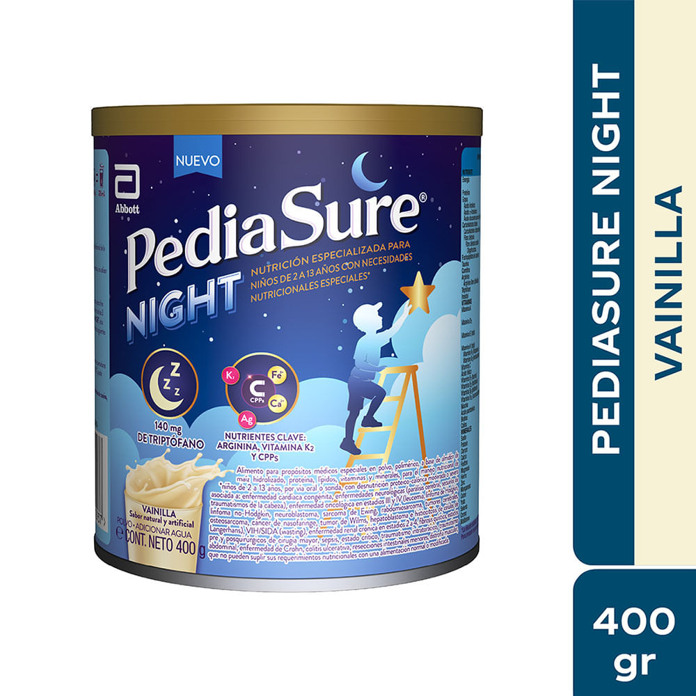 Pediasure Night Vainilla 400 Gramos