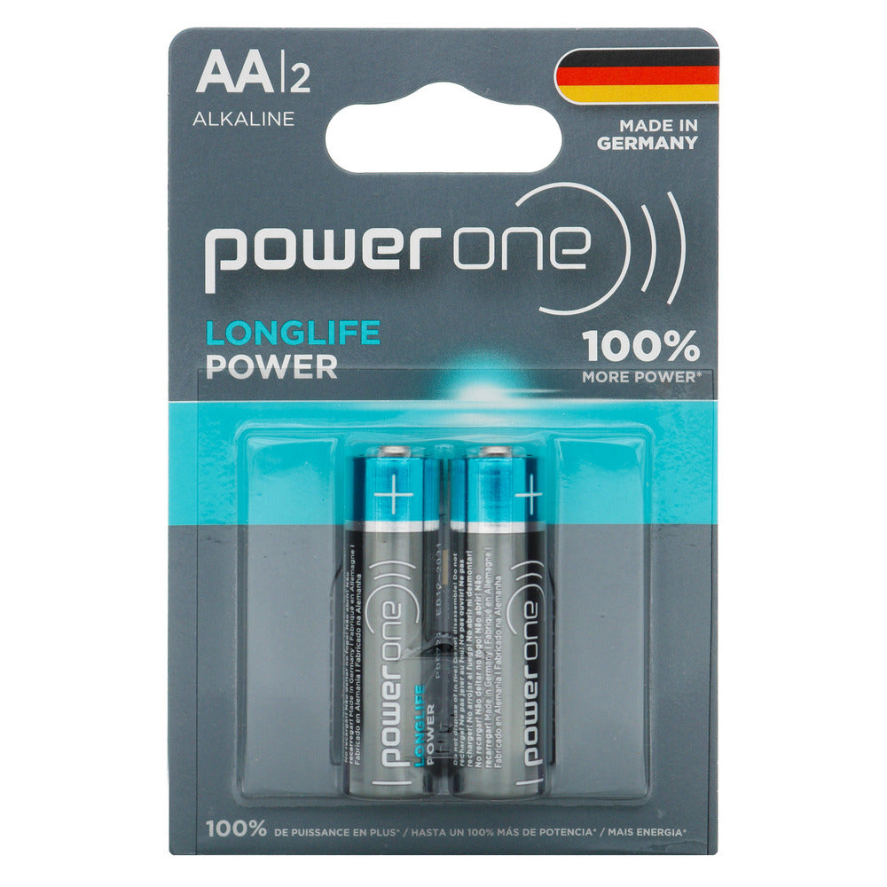 Pila Power One Alkalina Aa 2 Unds