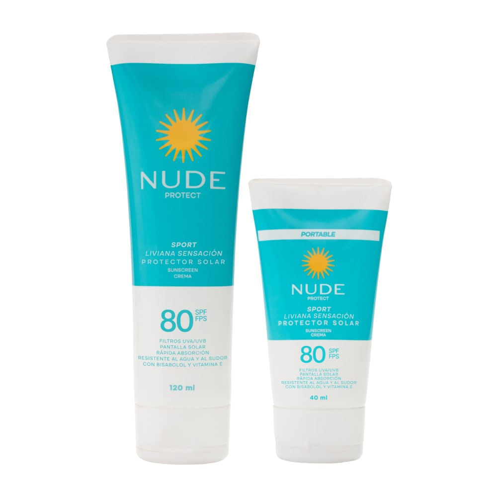 Prot.nude Sport Spf80 120ML+Prot.40MLp.e