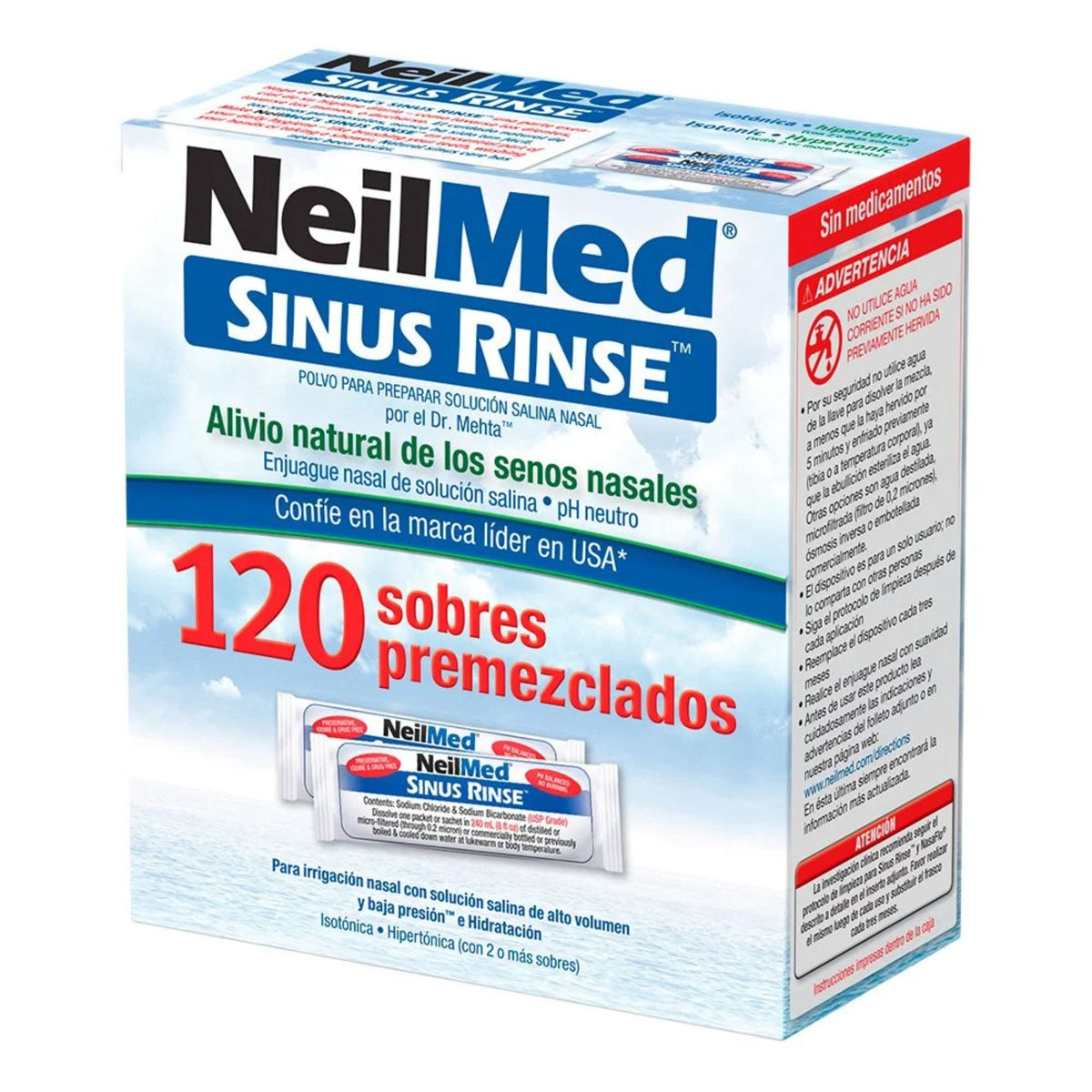 Sinus Rinse Adulto 120 Sobres