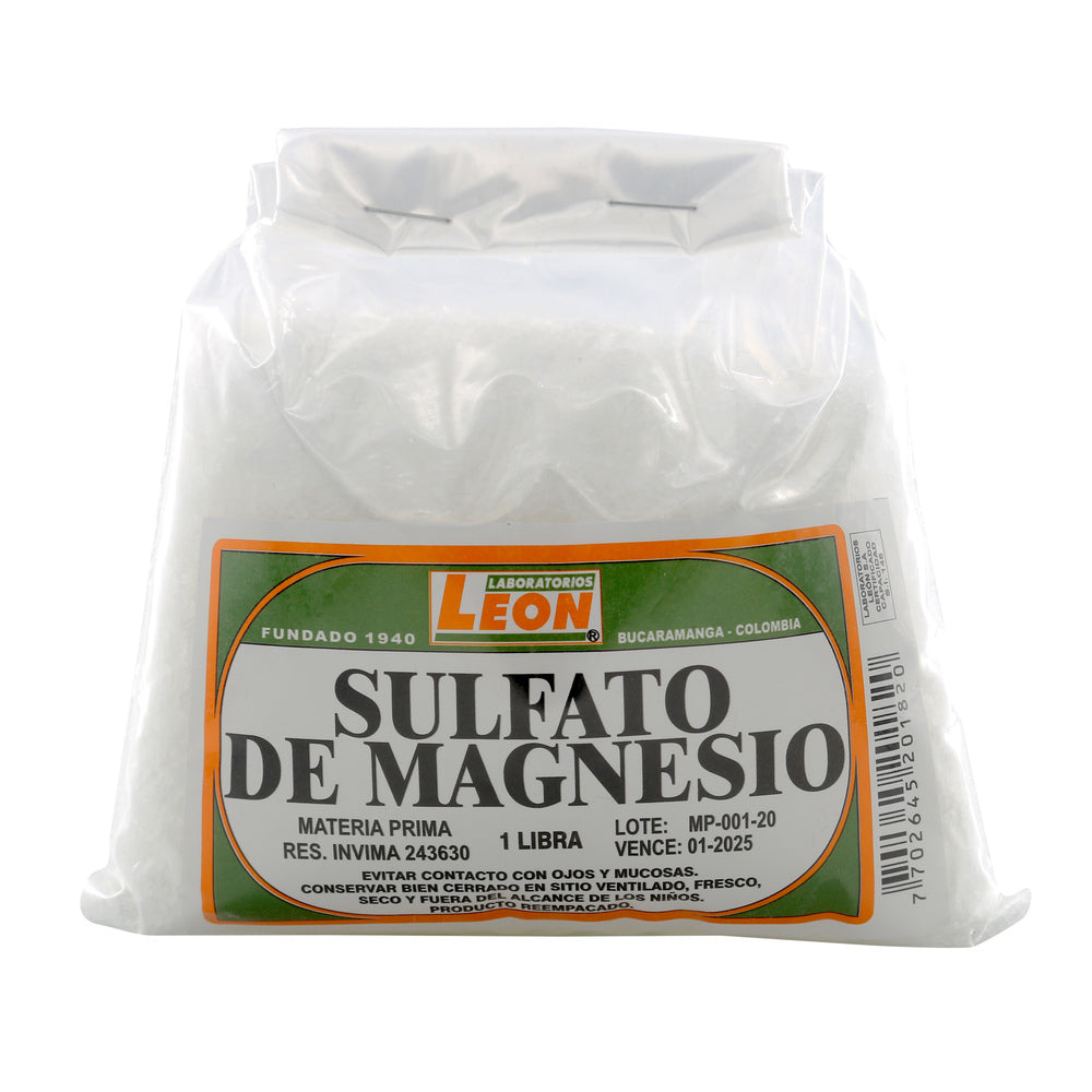 Sulfato De Magnesia 500 Gr Leon