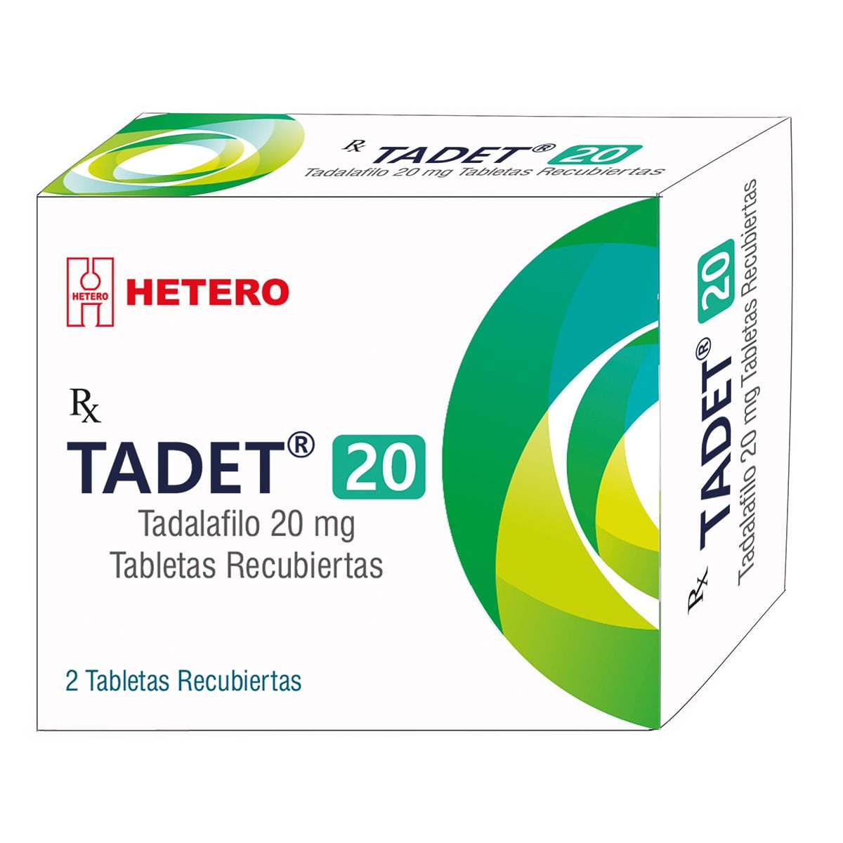 Tadet 20 MG 2 Tabletas Recubiertas