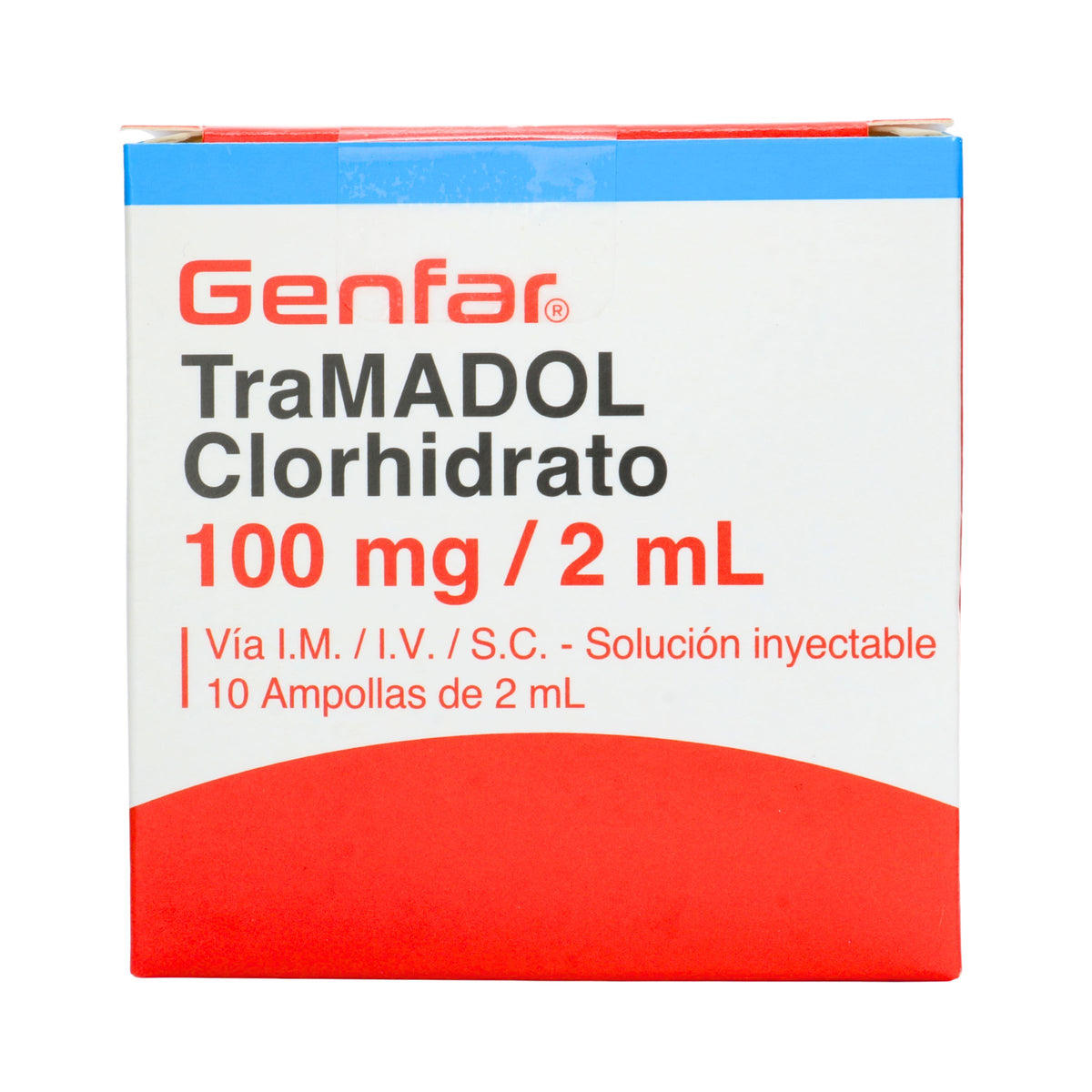 Tramadol Clorhidra Inyec 100MG/2ML 10Amp