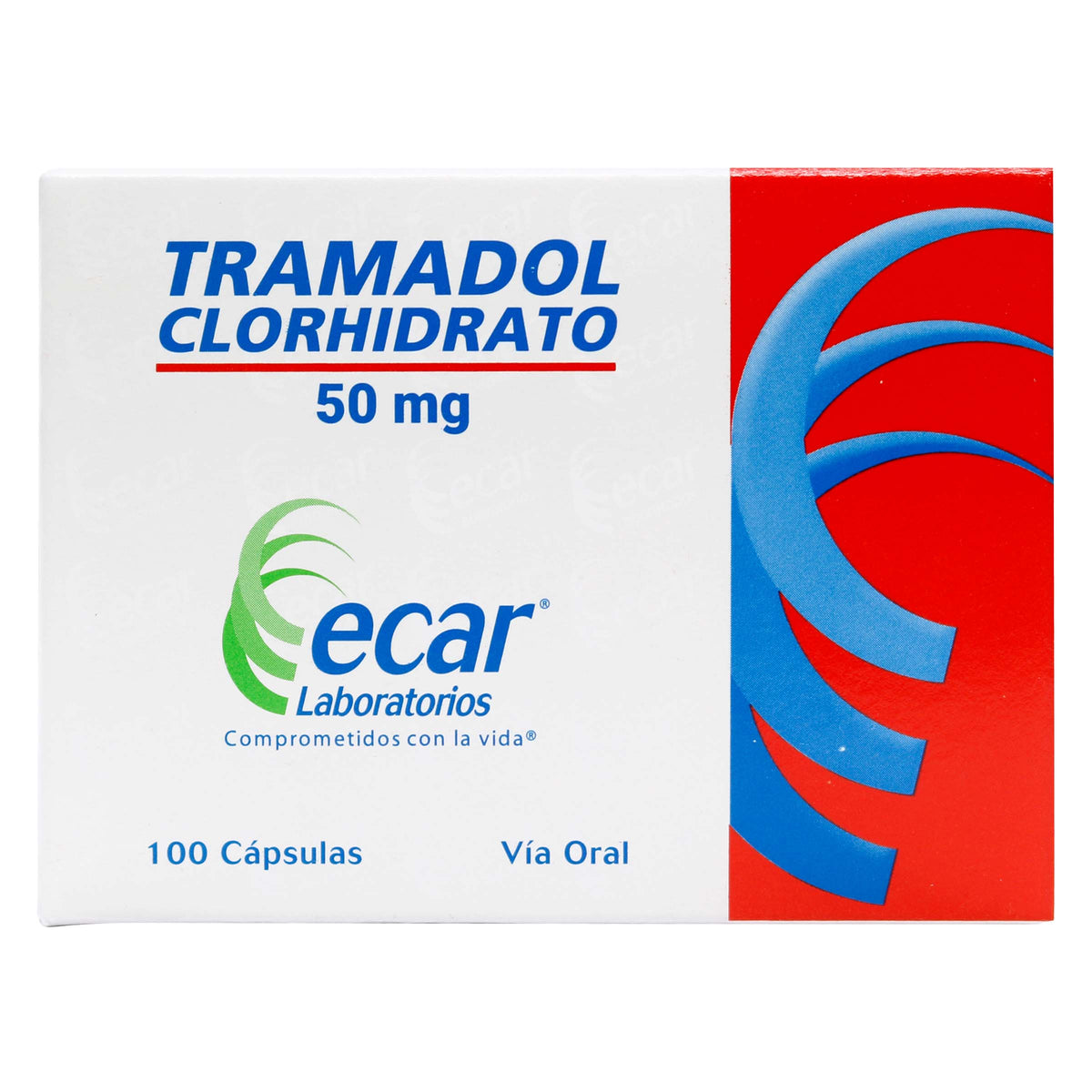 Tramadol Clorhidrato 50 MG 100 Caps Ecar