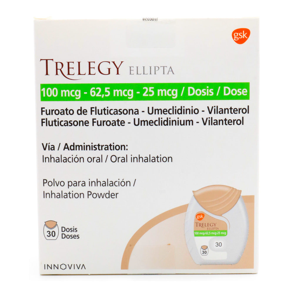 Trelegy Ellipta 100/62.5/25MG 30Do