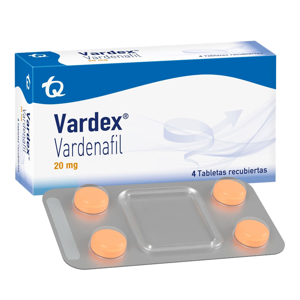 Vardex 20 MG 4 Tabletas Recubiertas Mk