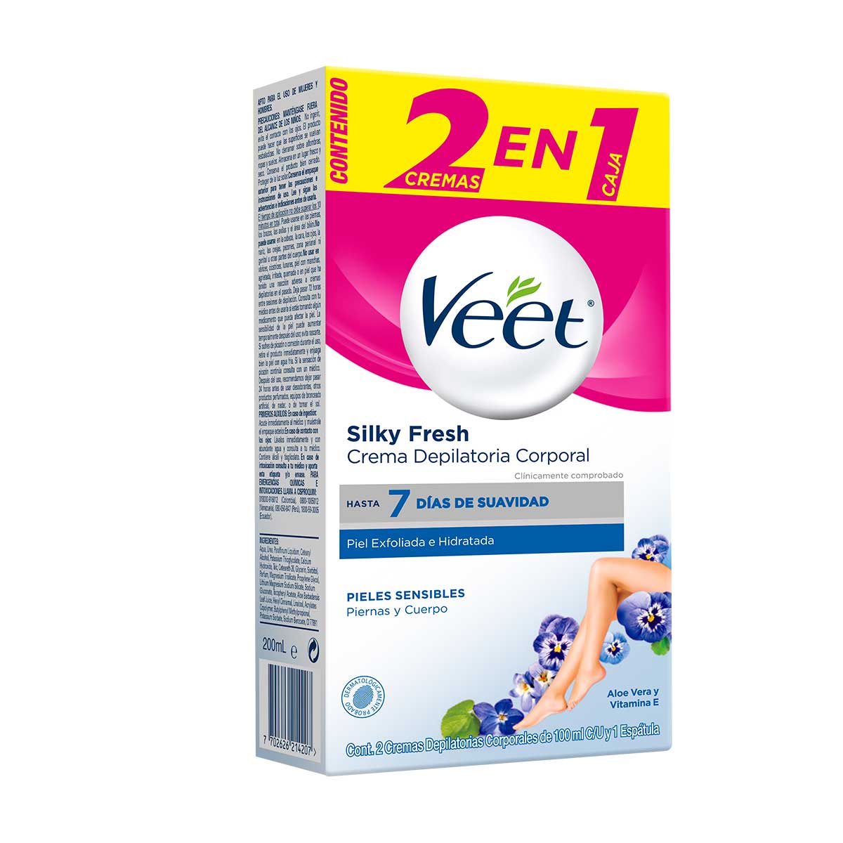 Veet Crema Depilatoria Piel Sensible 100 2 En 1