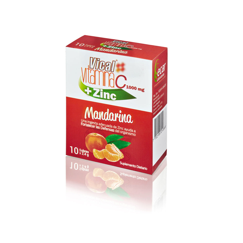 Vical Vit C+Zinc Mandari 2.4Gr 10 Sob