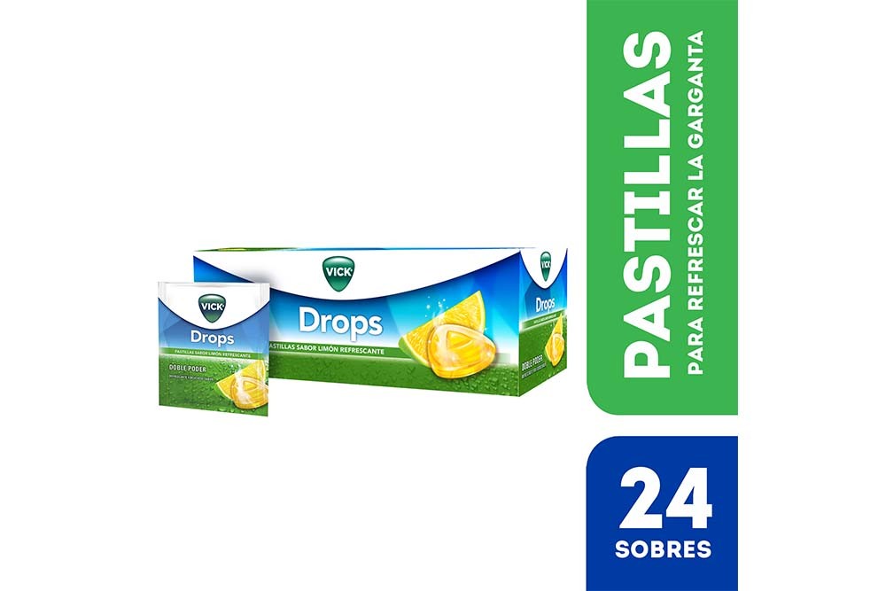 Vick Limón 24 Sobres 5 Pastillas