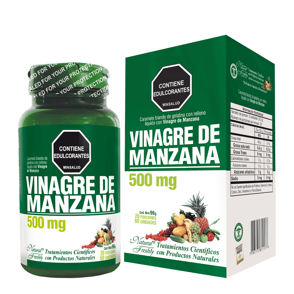 Vinagre De Manzana 500MG 60 CAP
