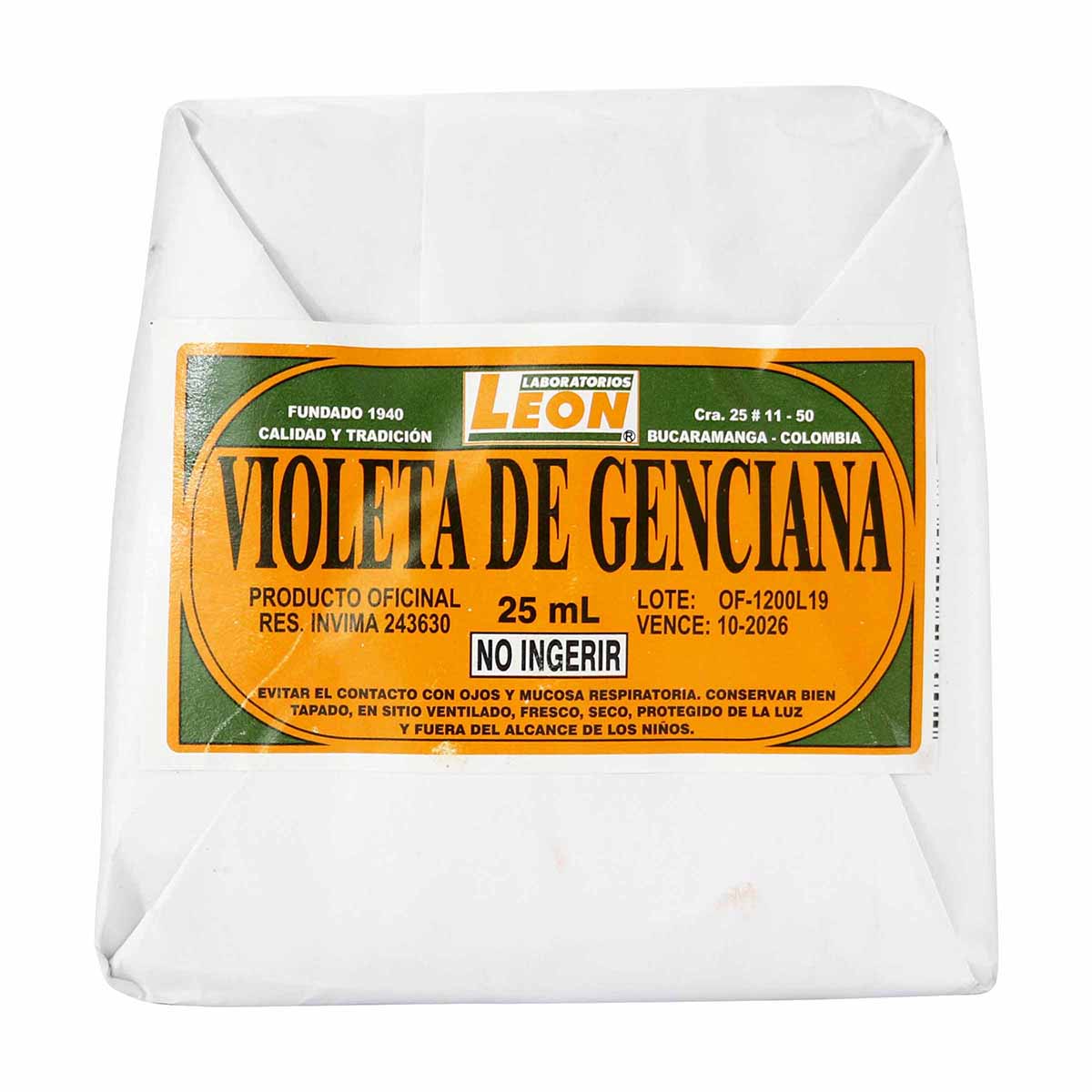 Violeta De Genciana 25 ML 12 Und Leon