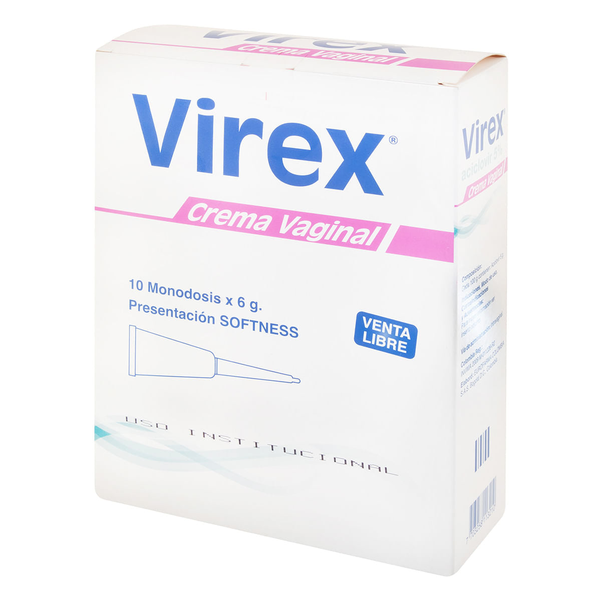 Virex Crema Vaginal 6 Grs 10 Tubos