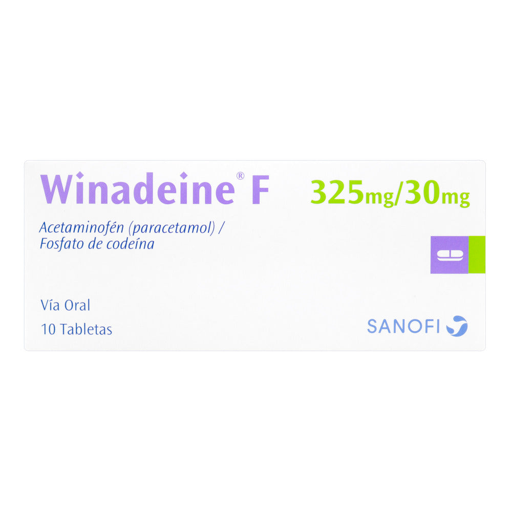 Winadeine F 325/30 MG 10 Tabletas