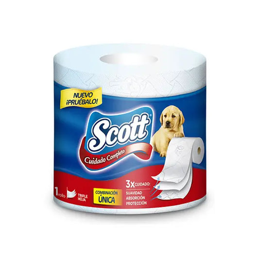 Papel Higienico Scott Cuidado Completo 24 Rollos