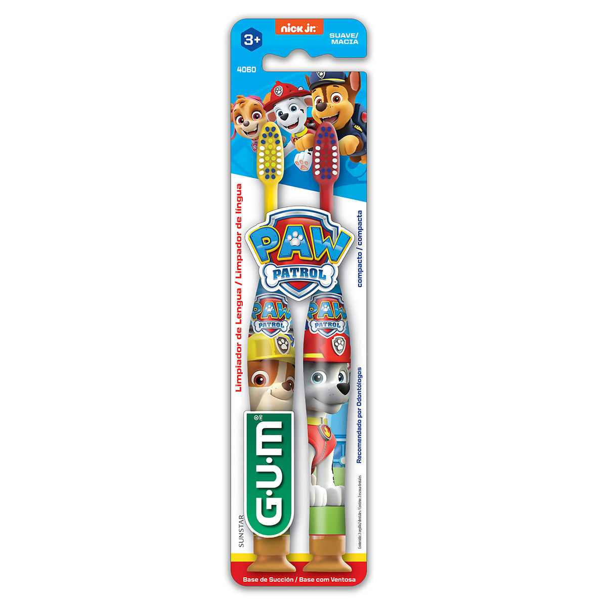2 Cepillo Dental Gum Kids Paw Patrol
