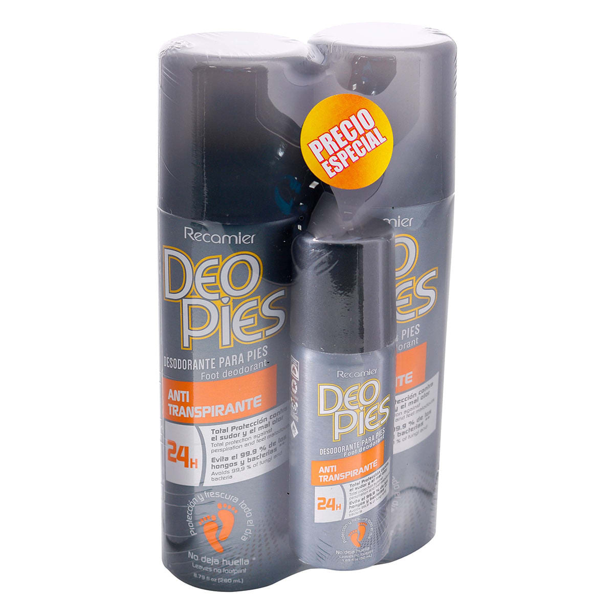 2 Desodorantes Deo Pies Anti Transpirante 50 ML