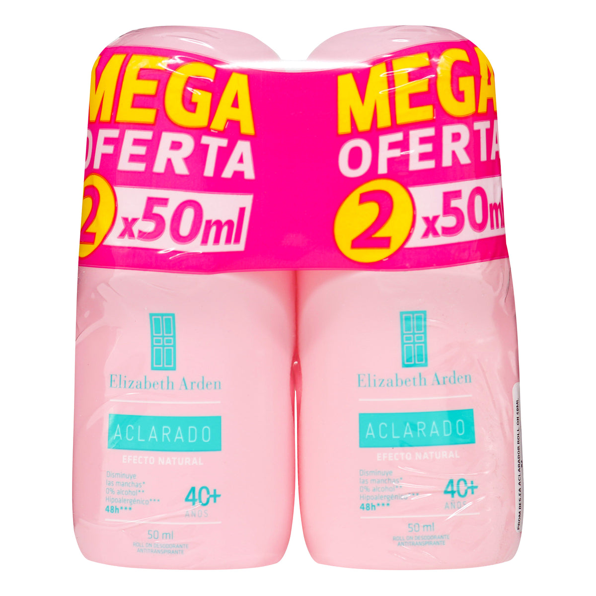 2 Desodorantes Elizabeth Arden Aclarador Roll-On 50 Mililitros