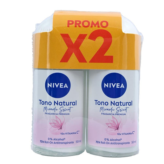 2 Dte Nivea Rollon T.nat Mira Sweet 50ML