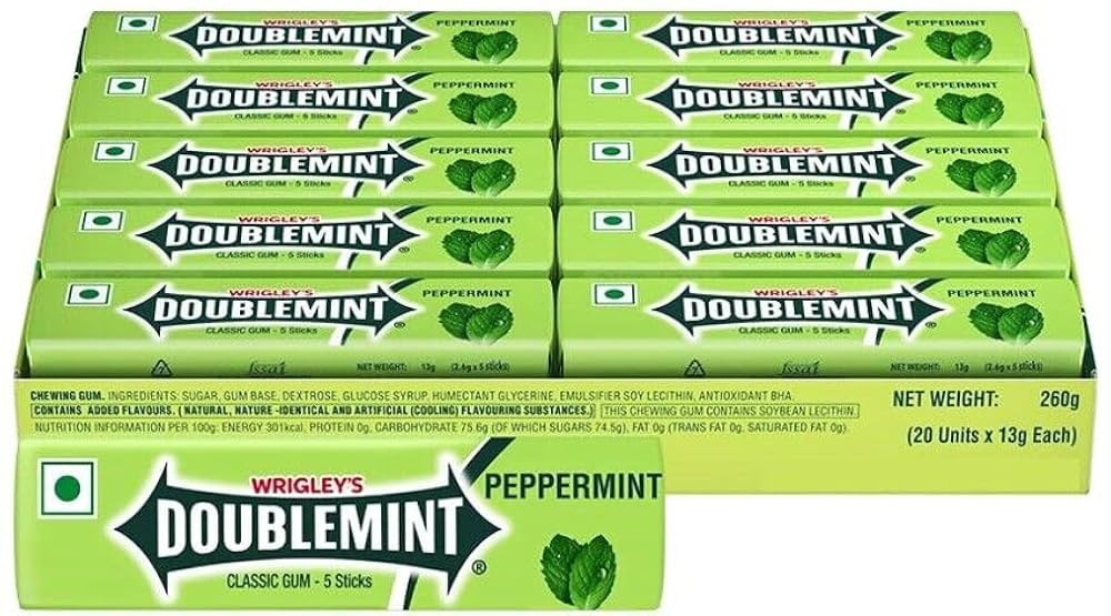 Doublemint Menta 5 Sticks 20 Uds Dis