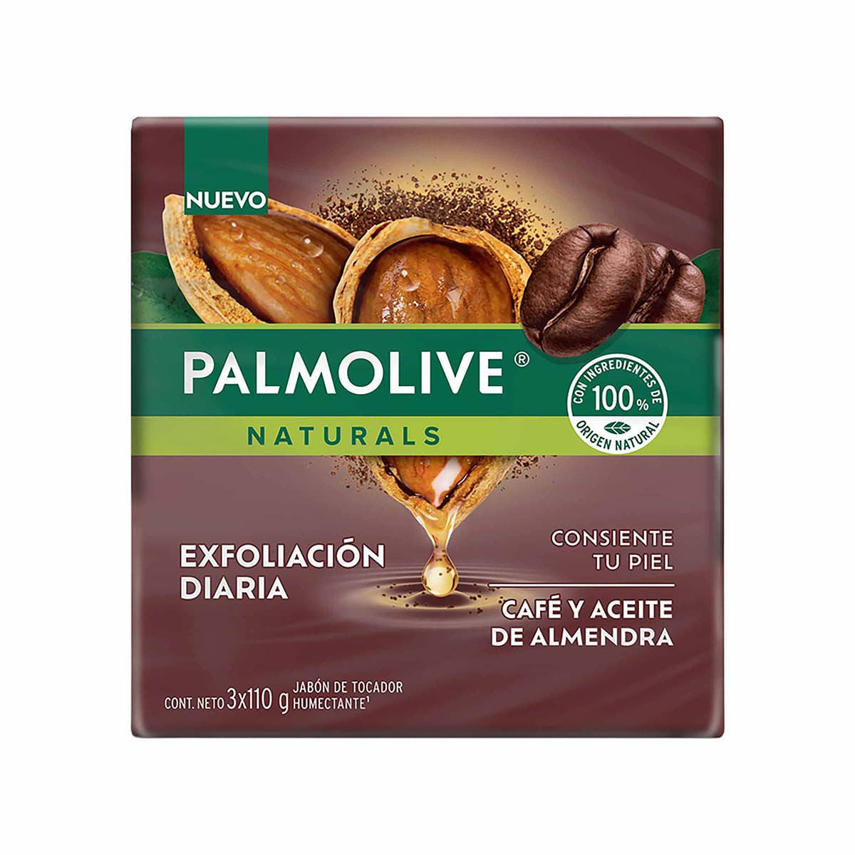3 Jab Palmolive Cafe Aceite Almen 110Gr