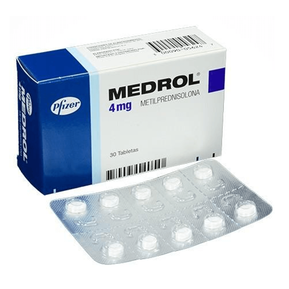Medrol 4 mg 30 Tabletas Fco