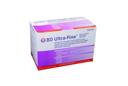 Aguja Para Pluma B-D 31 G X 5 Mm X 100 Unidades