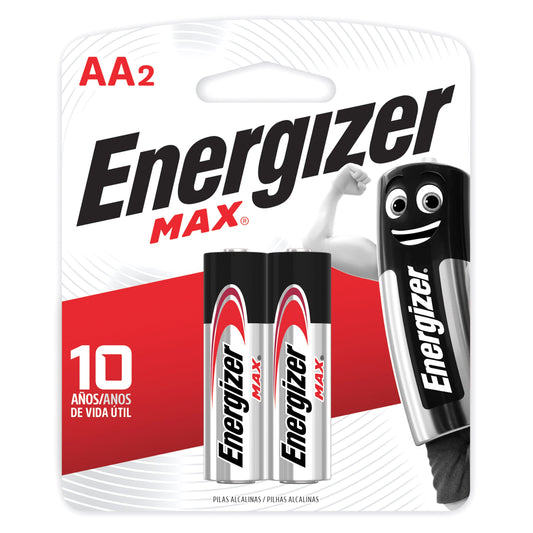 Pila Energizer Max Alkalina Aa 2 Unidad