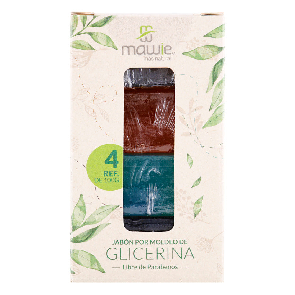 4 Jabon Glicerinado Mawie Surtido 100Gr