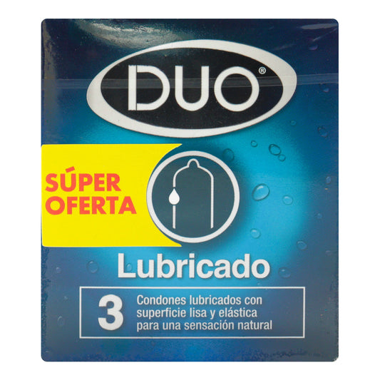 Preservativo.DUO Normal LubricanteADO 3 Uds S.o