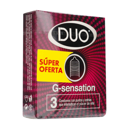 Preservativo.DUO g Sensation 3 Uds S.o