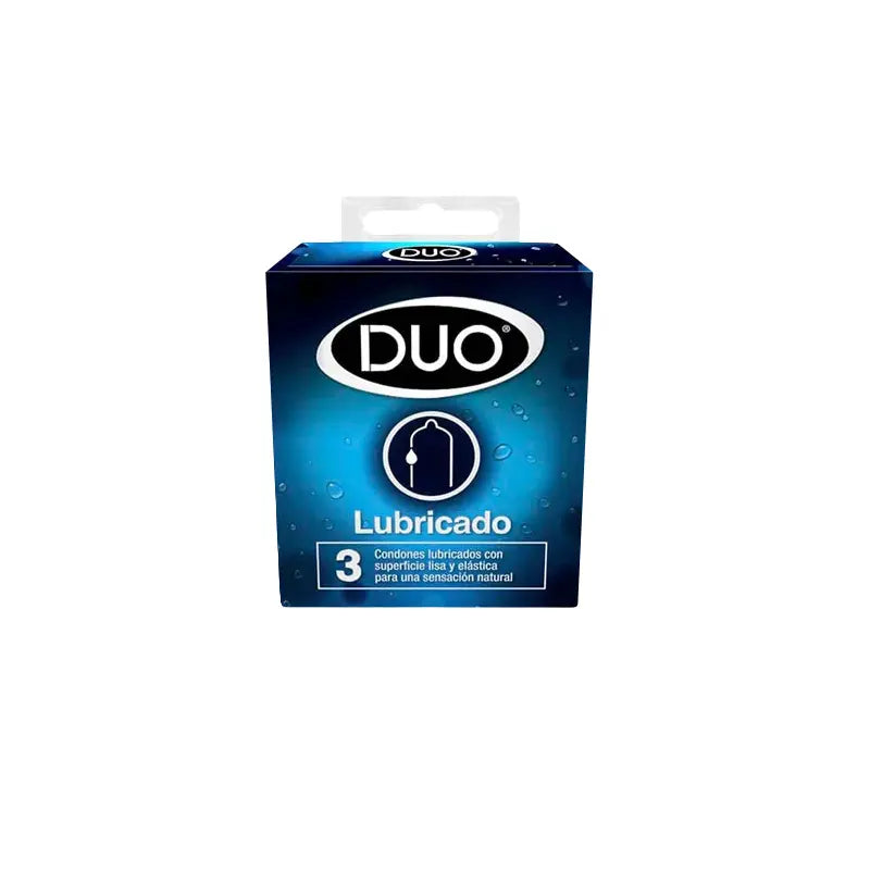 Preservativo.DUO Normal LubricanteADO 3 Uds
