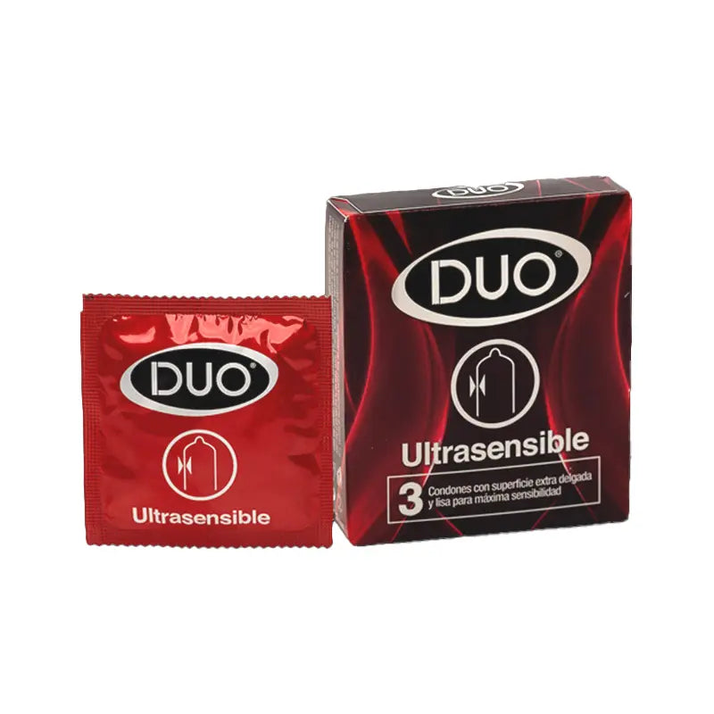Preservativo.DUO Ultrasensible 3 Uds