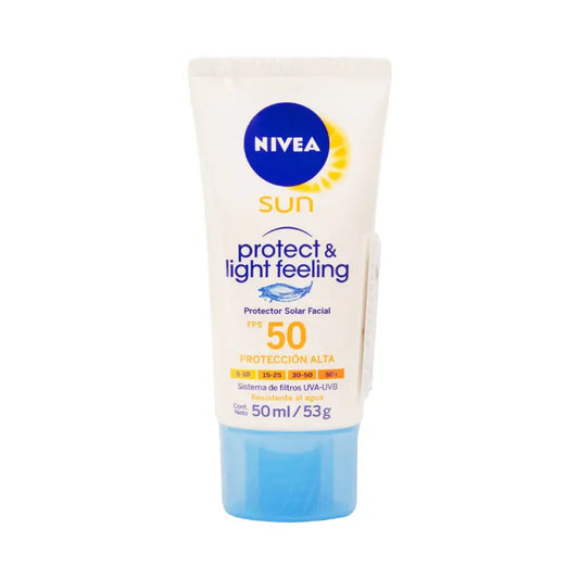 Bloqueador.NIVEA Sun Facial Fps50 Light 50 ml