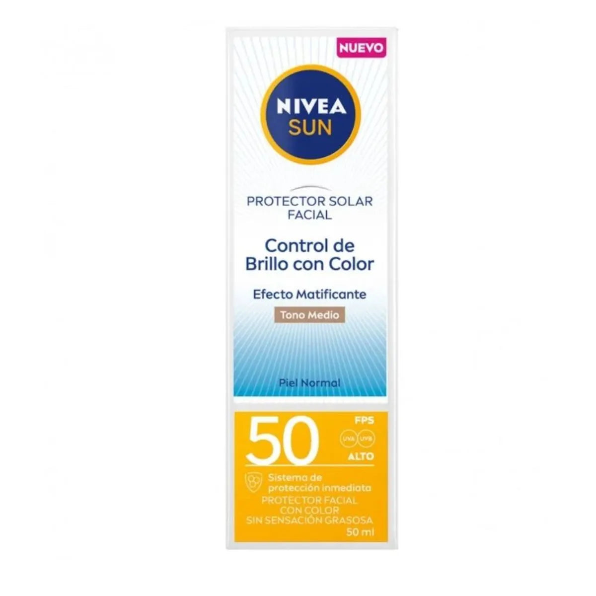 Bloqueador Nivea Facial C. Tono M. Fsp50 50ml