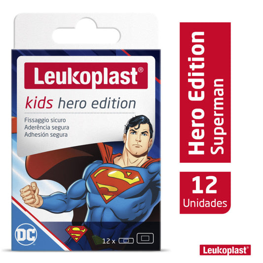 Curas Leukoplast Kids Superman 12 Unidades